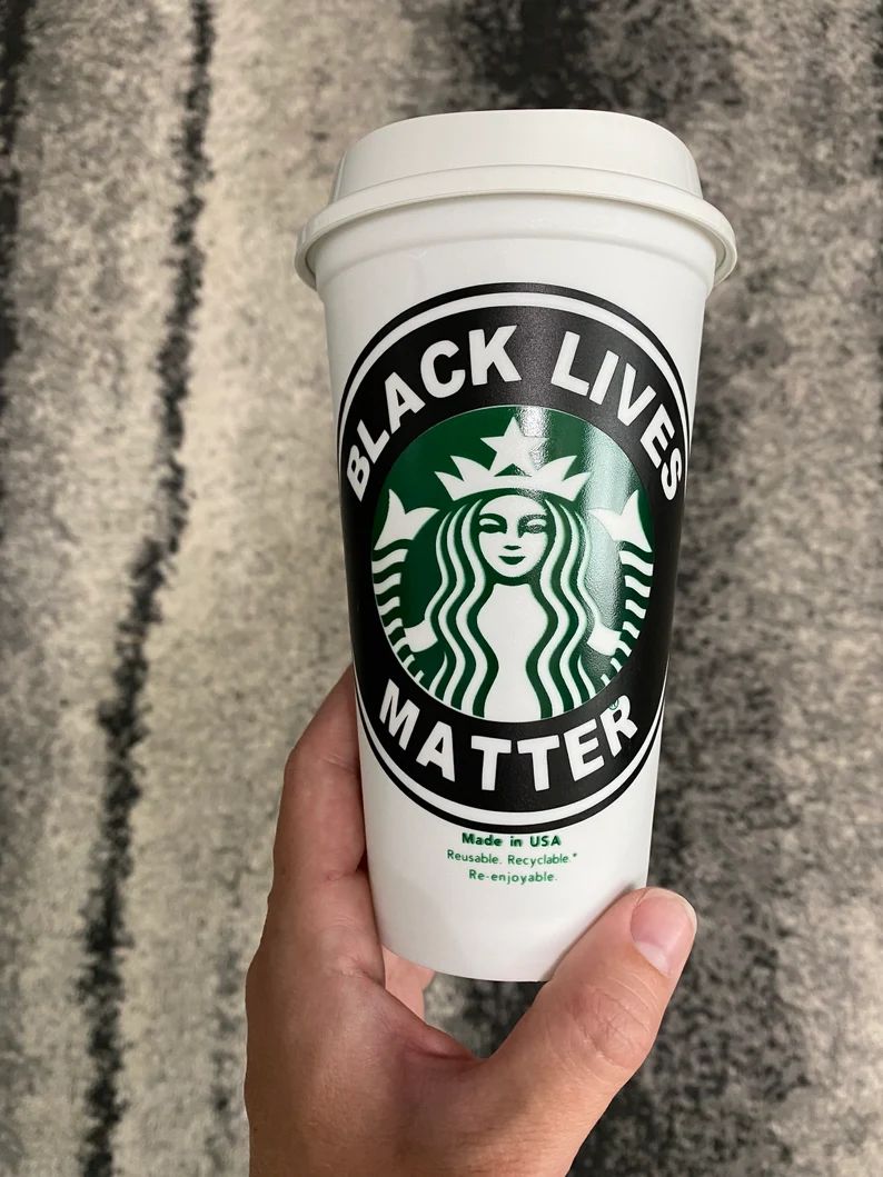 Black Lives Matter BLM Starbucks Cups | Etsy | Etsy (US)