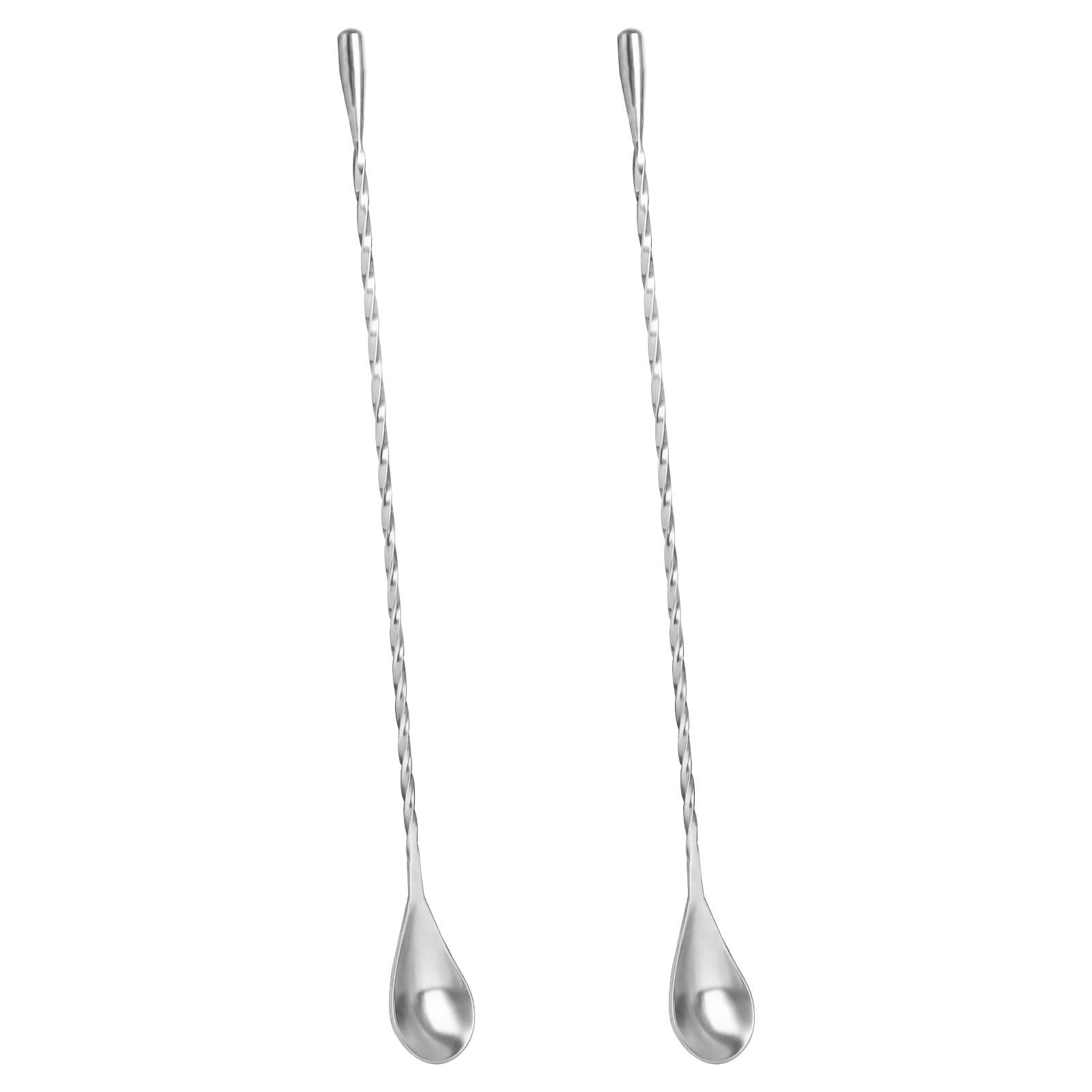 2 Pack Bar Spoon Cocktail Mixing Spoon – 12'' Long Stainless Steel Cocktail Stirrers with Polis... | Amazon (US)