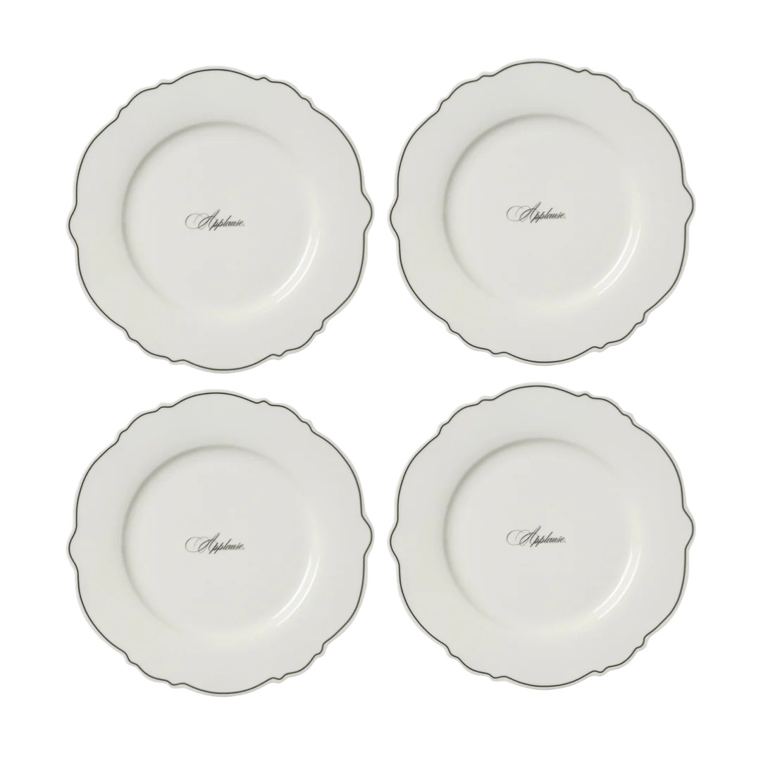 Applause Wave Dinner Plate Set - Set of 4 | In The Roundhouse