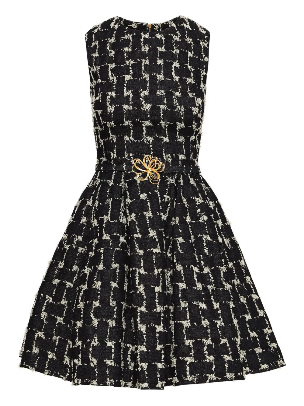Oscar De La Renta Woven Jacquard Mini Dress | Blue | FARFETCH | Farfetch Global