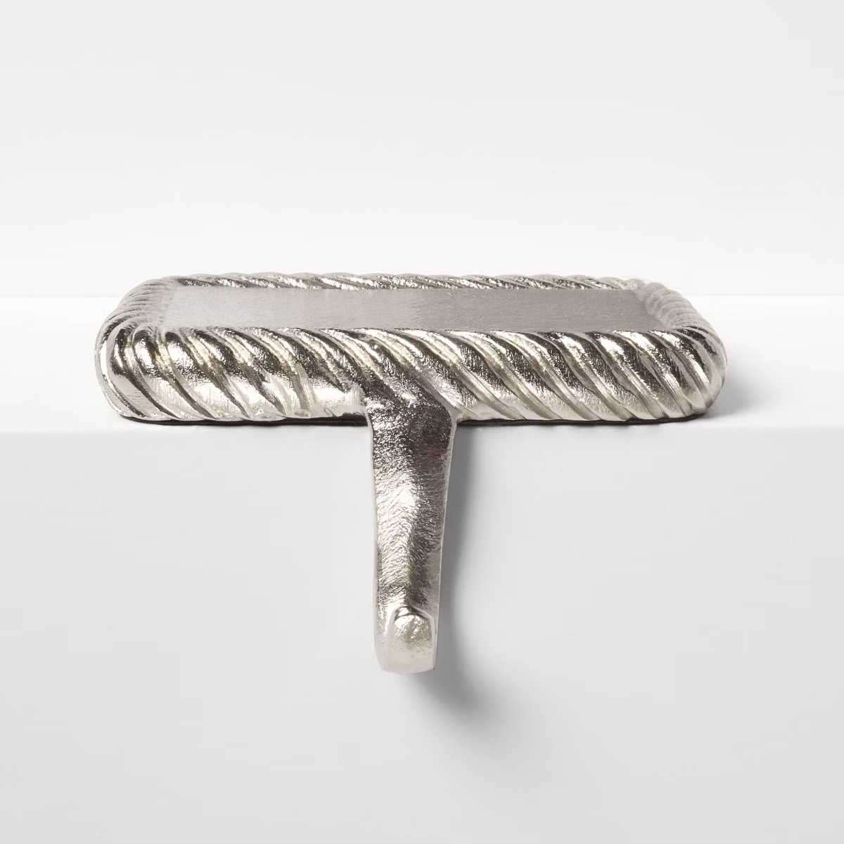 Metal Twisted Edge Stocking Holder Silver - Threshold™ designed with Studio McGee | Target