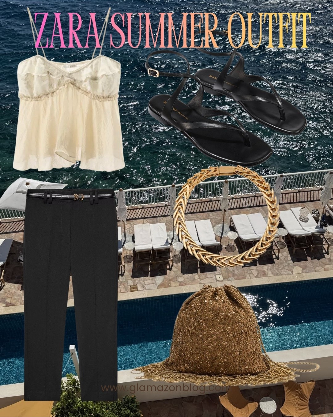 Capri pants, Zara outfit, cami top, beaded bag, gold necklace, Zara necklace

#LTKsummer #LTKeurope #LTKdatenight