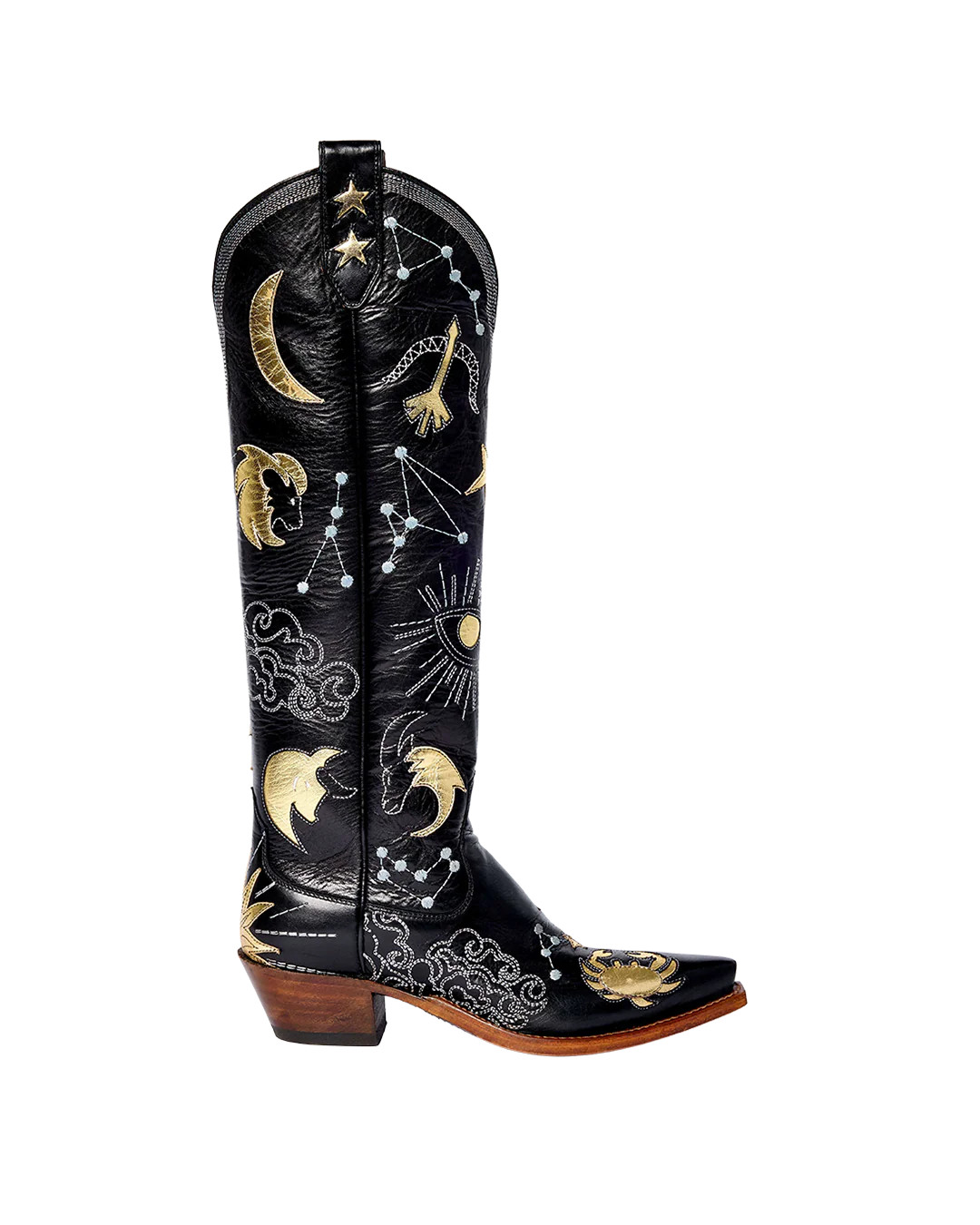 Celeste Black | Luxury Fashion Women's Cowboy Boots | Miron Crosby | Miron Crosby