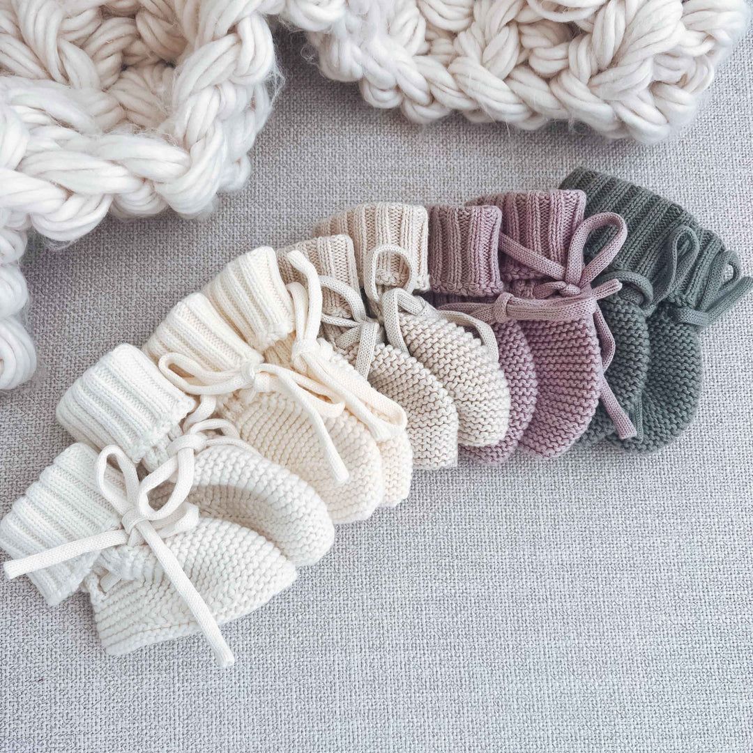 Knit Baby Booties | Caden Lane