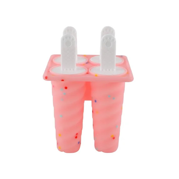 Spiral Silicone Ice Pop Molds - Reusable & Dishwasher Safe, Pink | Walmart (US)