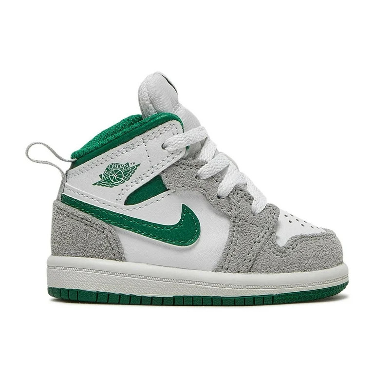 Toddler's Jordan 1 Mid SE White/Pine Green-LT Smoke Grey (DC7250 103) - 7 | Walmart (US)