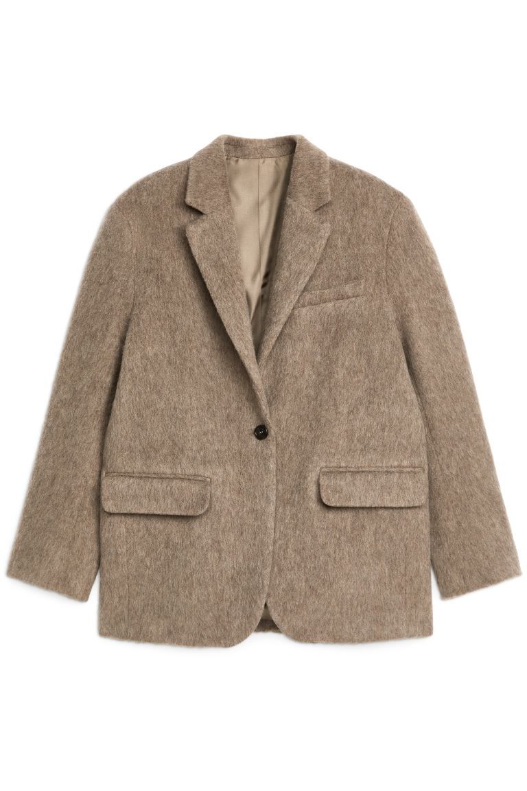 Brushed Wool Blazer | H&M (UK, MY, IN, SG, PH, TW, HK)