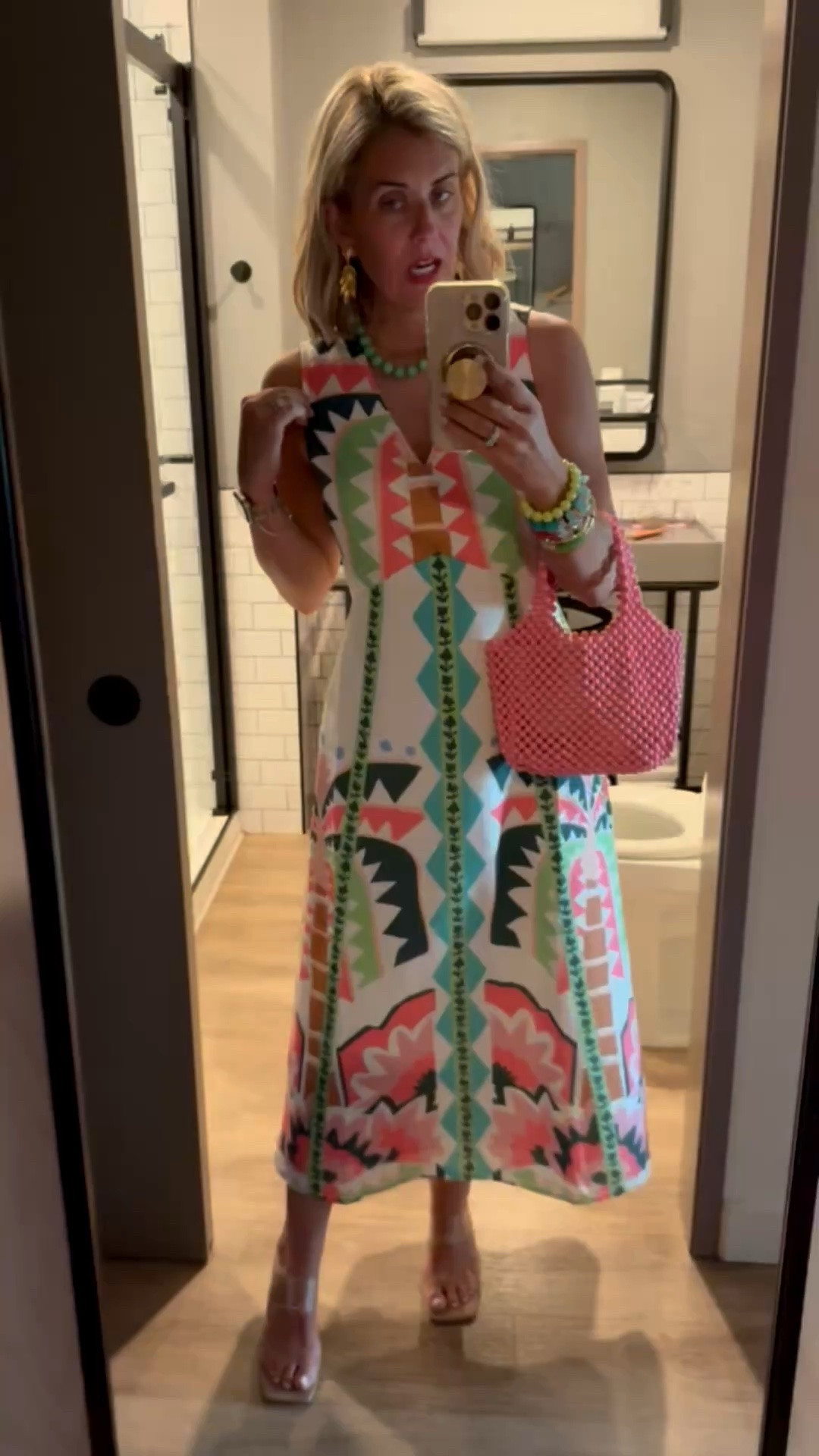 Headed to dinner in this gorgeous Crosby by Mollie Burch dress. It’s definitely a closet keeper! 

I sized down to an xxs in the dress (runs big) and 8 heels tts. 

*Use code SUMMER for 30% off my bracelets
*Use code mixandmatchmadness for 10% off Loopy

#LTKdayinmylife #LTKmomlife #LTKOver40