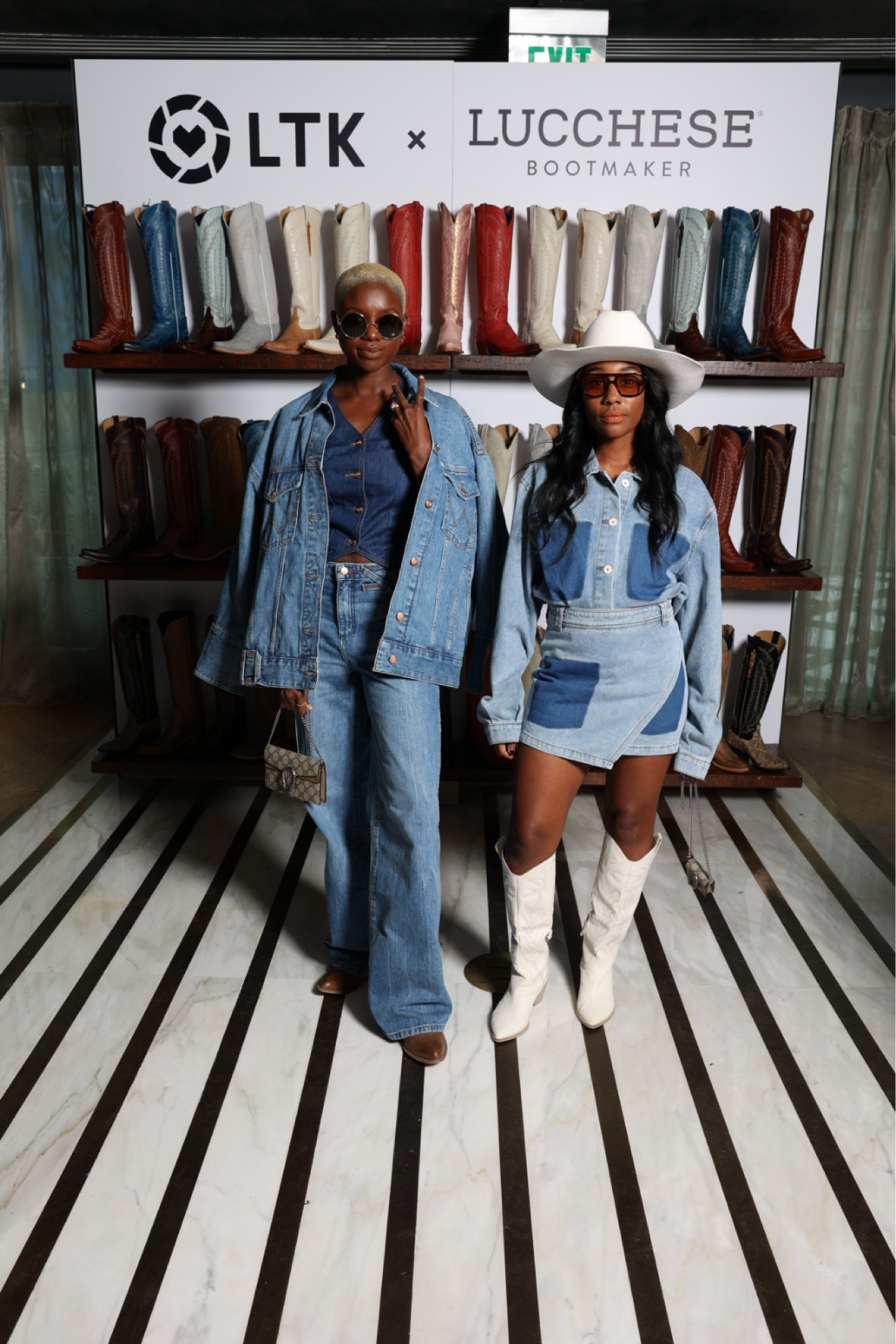 Ltkcon western night! Cowboy boots, denim jeans, wrangler jeans and denim jacket, linked dark denim skirt and denim top set

#LTKshoecrush #LTKCon #LTKstyletip