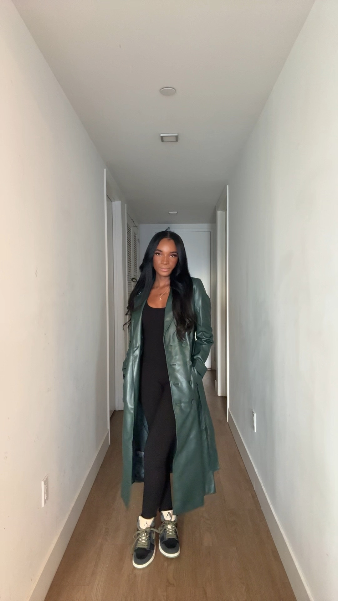 Hunter green trench coat. 

#LTKSeasonal #LTKSaleAlert #LTKStyleTip