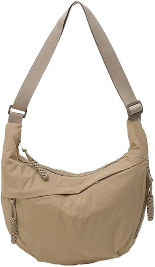 Nylon Crescent Crossbody Bag for Women Shoulder Tote Handbag Casual Sling Bag Dumpling Purse Bag ... | Amazon (US)