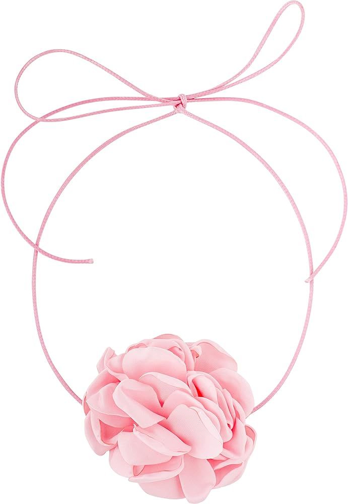 OJERRY Flower Rosette Choker Necklace Cute Summer Essentials Accessories for Teen Girls Women Tre... | Amazon (US)