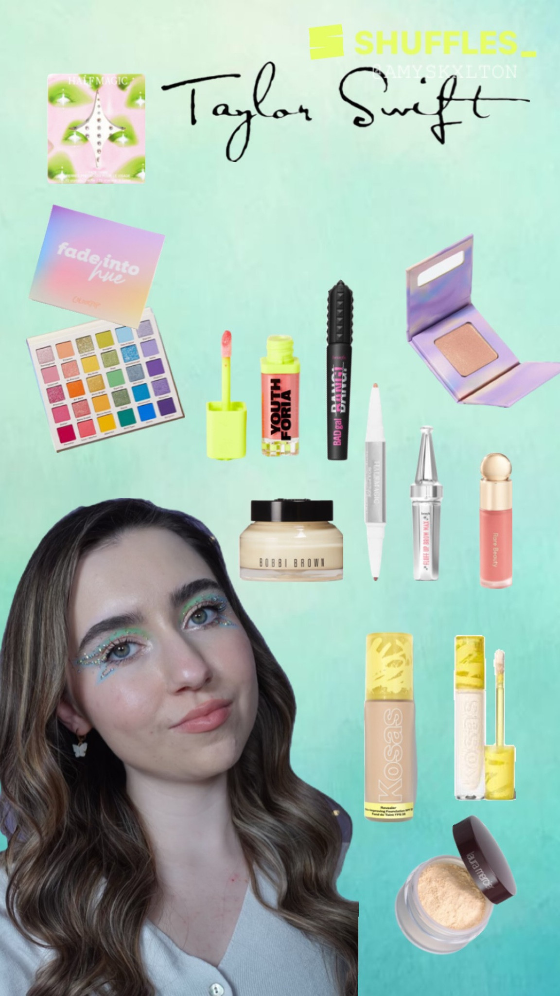 Makeup inspired by Taylor’s swifts debut album from my Taylor swift eras series ✨🦋