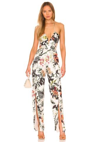Katie May Never Cross Jumpsuit in Neutral Tropical from Revolve.com | Revolve Clothing (Global)