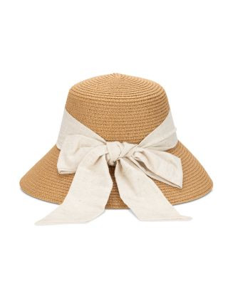 San Diego Hat Company AQUA Scarf & Bow Straw Hat - Exclusive | Bloomingdale's Jewelry & Accessori... | Bloomingdale's (US)