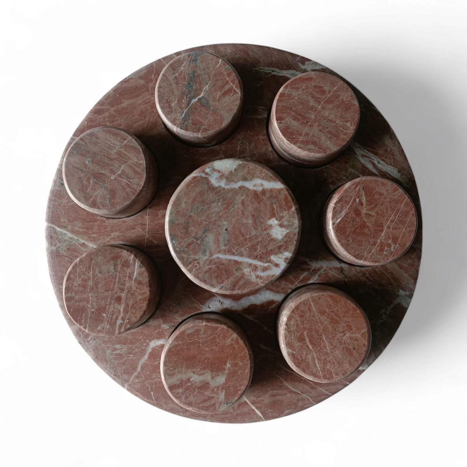 LIFELINE Marble Pill Organizer | 7-day Pink Pill Box With Center Storage | Handmade Luxury Gift |... | Etsy (US)