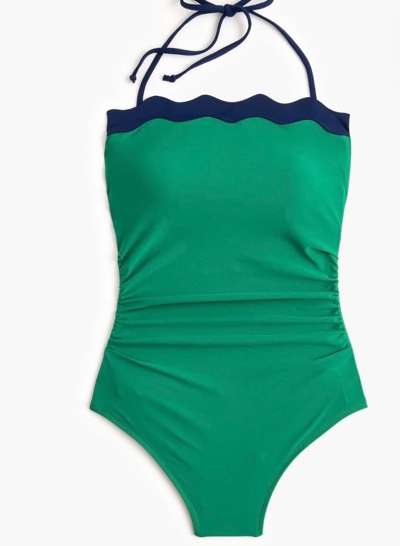 Swimsuit - ON SALE, obsessed! Love this color combo and scallop top!

#LTKSwim @jcrew #onepiece #swimsuit #vacation

#LTKU #LTKSeasonal #LTKOver40