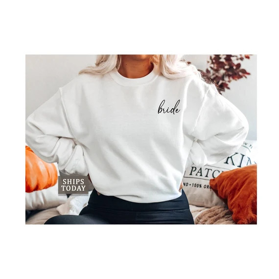 Bride Sweatshirt | Bridal Shower Gift | Engagement Gift | Bride | Wedding Gift | Bride Gift | Bri... | Etsy (US)
