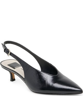 Dolce Vita Alenna Leather Kitten Heel Slingback Pumps | Dillard's | Dillard's