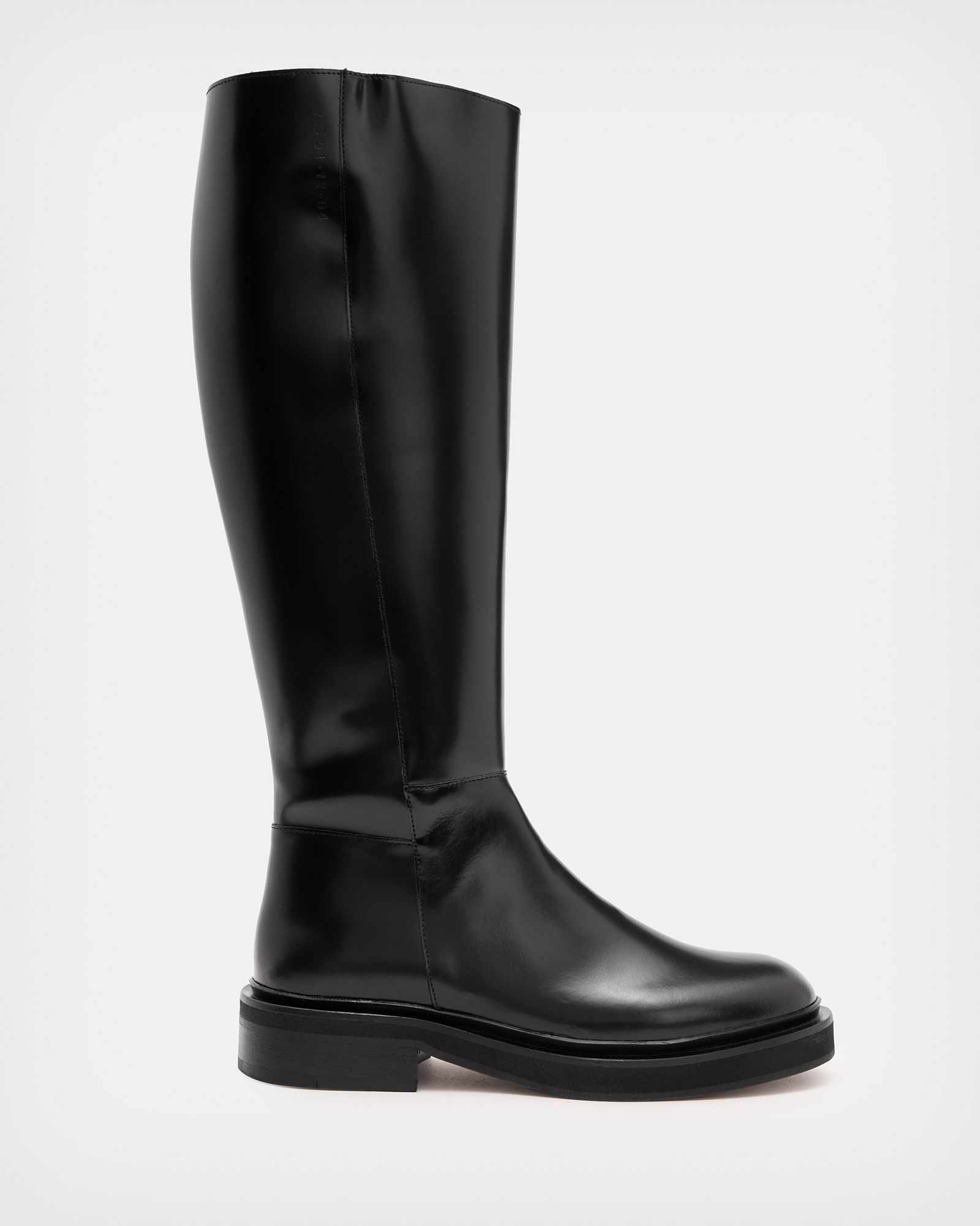 Milo Leather Knee High Boots | AllSaints UK