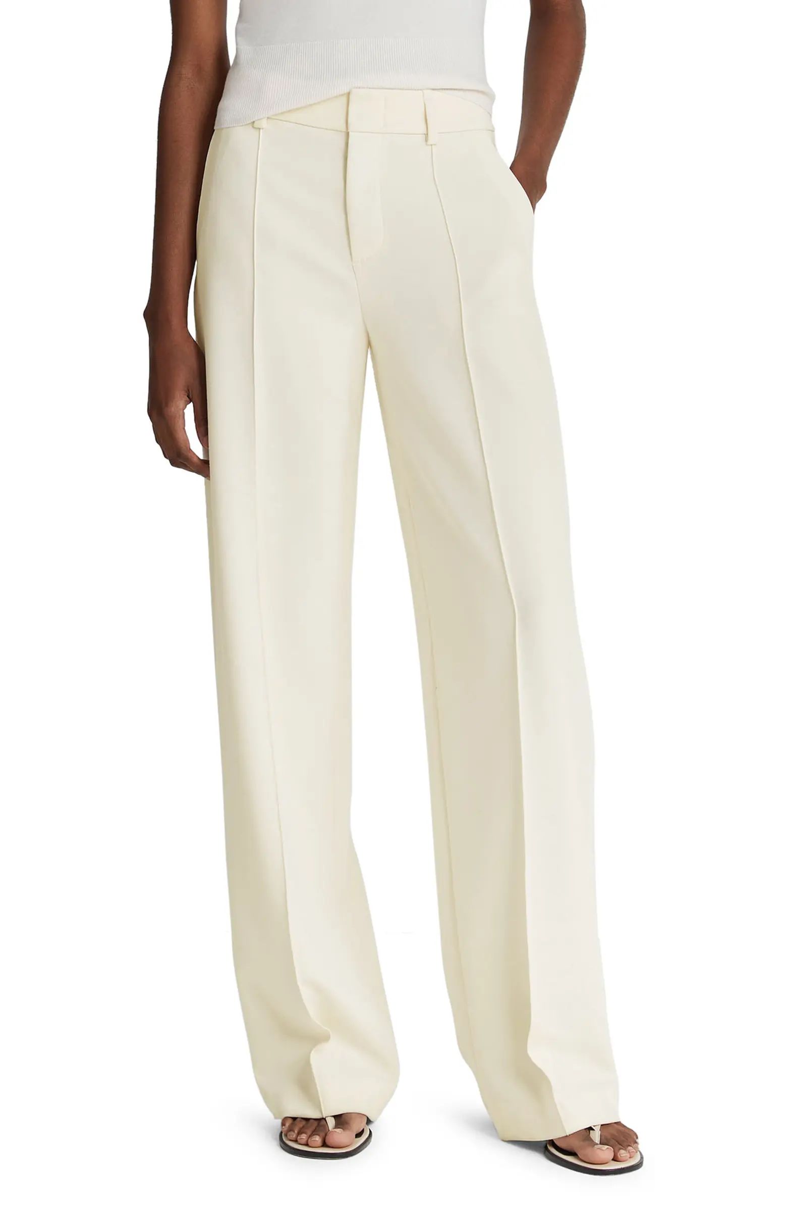 Pintuck Wide Leg Pants | Nordstrom