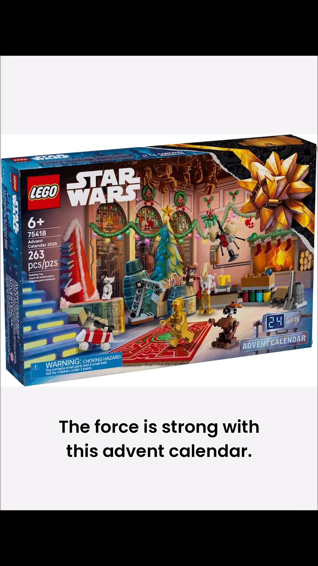 LEGO Star Wars Advent Calendar 🎄✨
Counting down to Christmas just got way more exciting (and way louder).
Perfect for my 5-year-old who thinks every day should come with a tiny spaceship. 🚀

Easy win for parents: one new LEGO build a day = 15 minutes of peace and quiet. 🙌

👉 Linked it so you can grab it before it sells out faster than a lightsaber duel. ⚡️

#LTKKids #LTKSeasonal #LTKHoliday #momlife #starwarskids

#LTKSeasonal #LTKFindsUnder50 #LTKKids