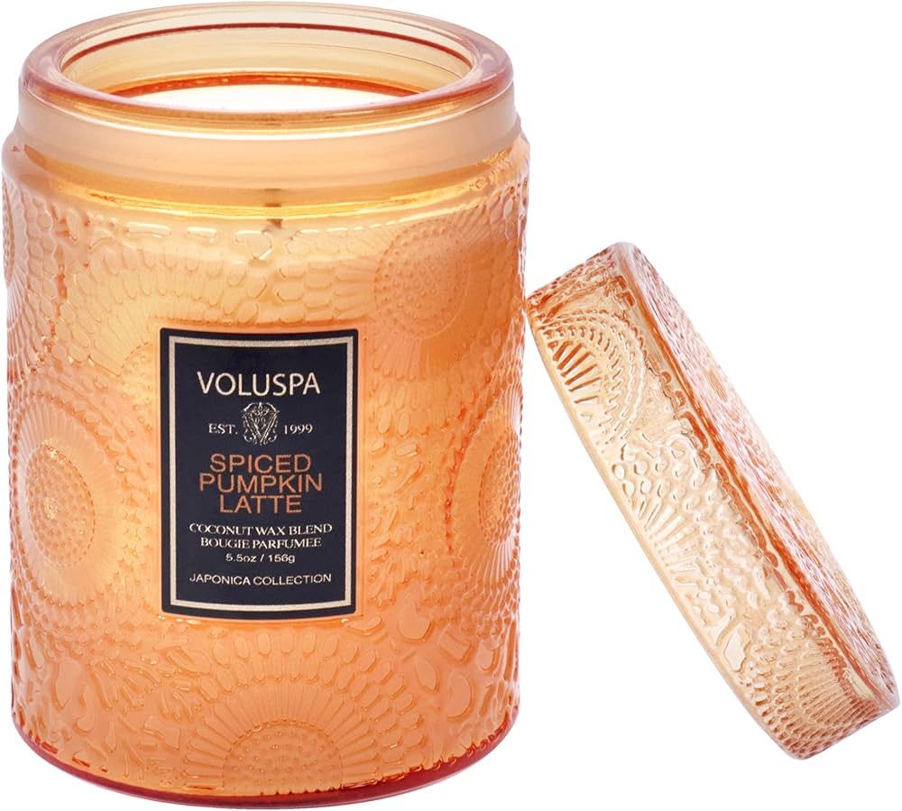 Spiced Pumpkin Latte - Small by Voluspa for Unisex - 5.5 oz Candle | Amazon (US)