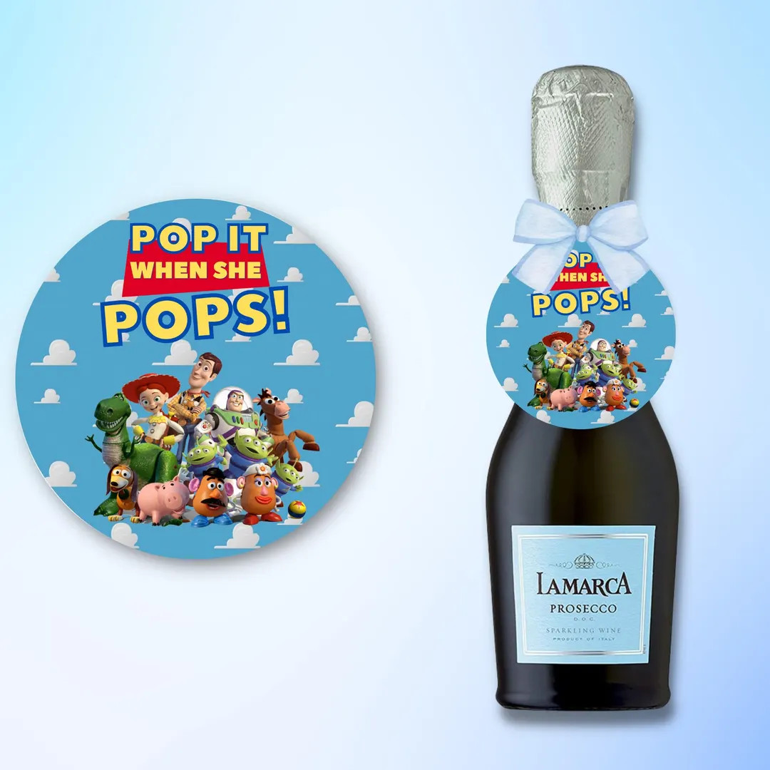Pop It When She Pops Champagne Tags | Baby Shower Favors | Baby Boy | Tags Only - Etsy | Etsy (US)