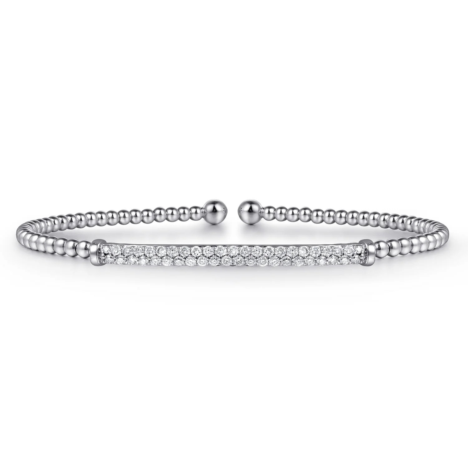 Bujukan Diamond Pave Bar Bangle | J. Brooks Jewelers