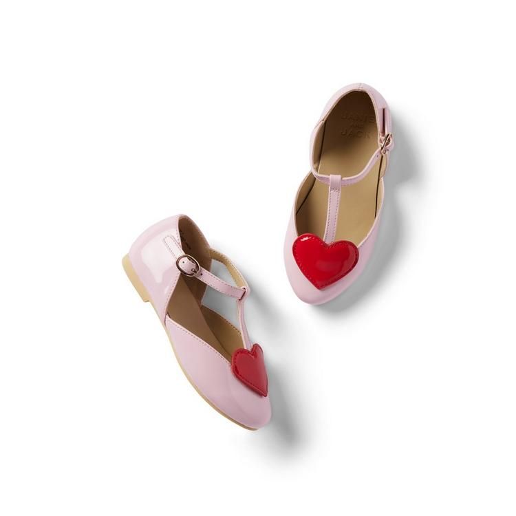 Patent Heart T-Strap Flat | Janie and Jack