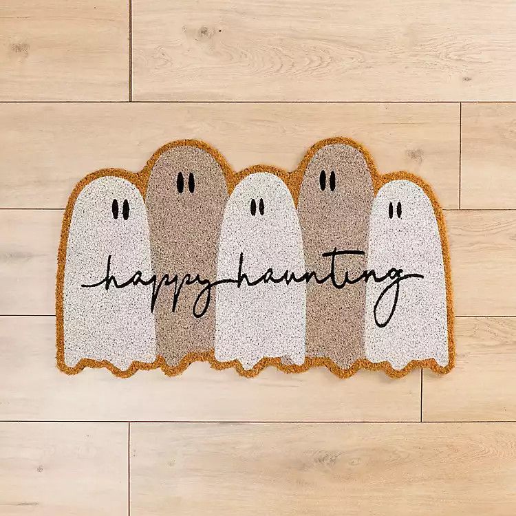 Happy Hauntings Ghost Doormat | Kirkland's Home