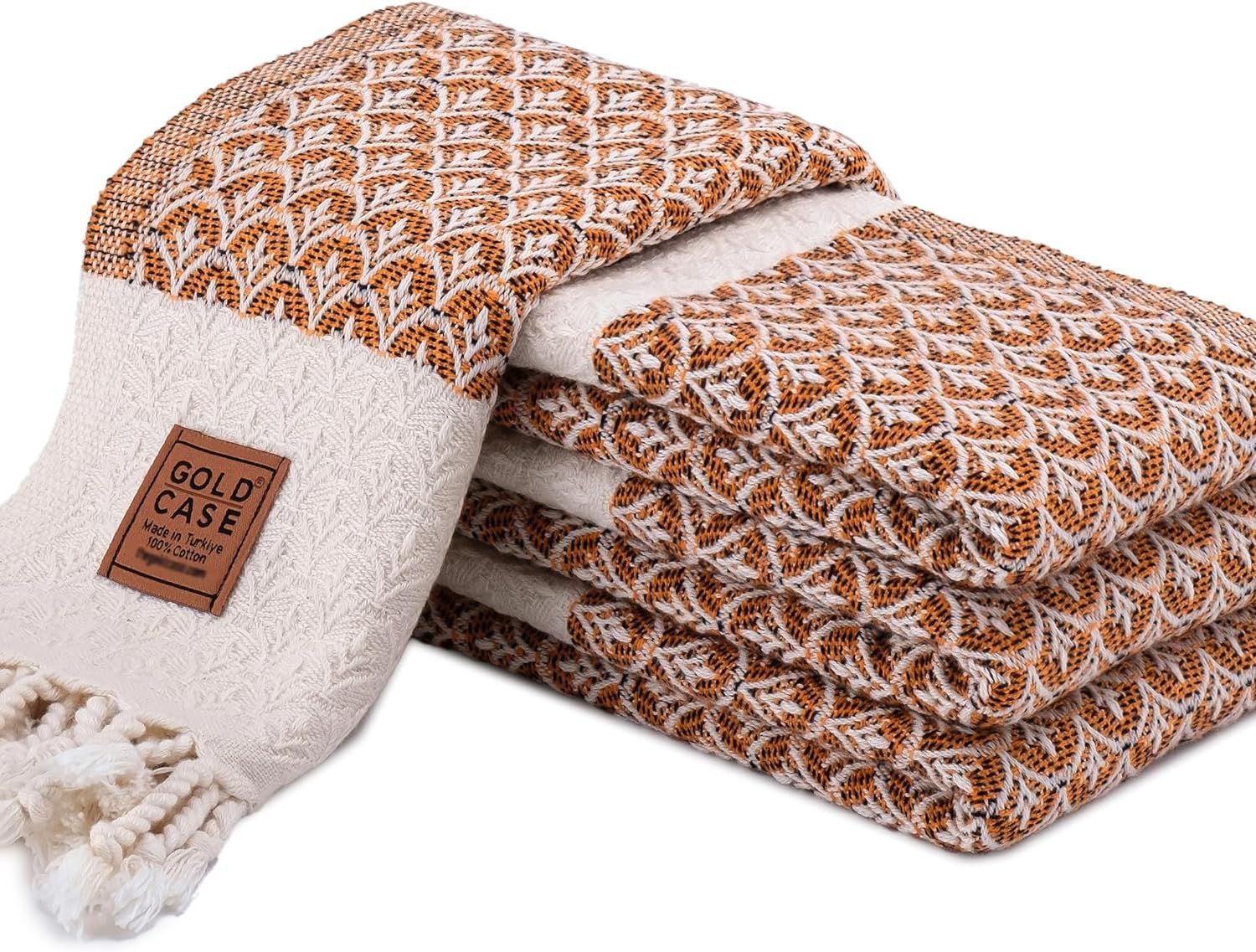 Helen Original Turkish Hand Towels by Gold CASE - Set of 4-20x40 100% Cotton Decorative Towel - B... | Amazon (US)