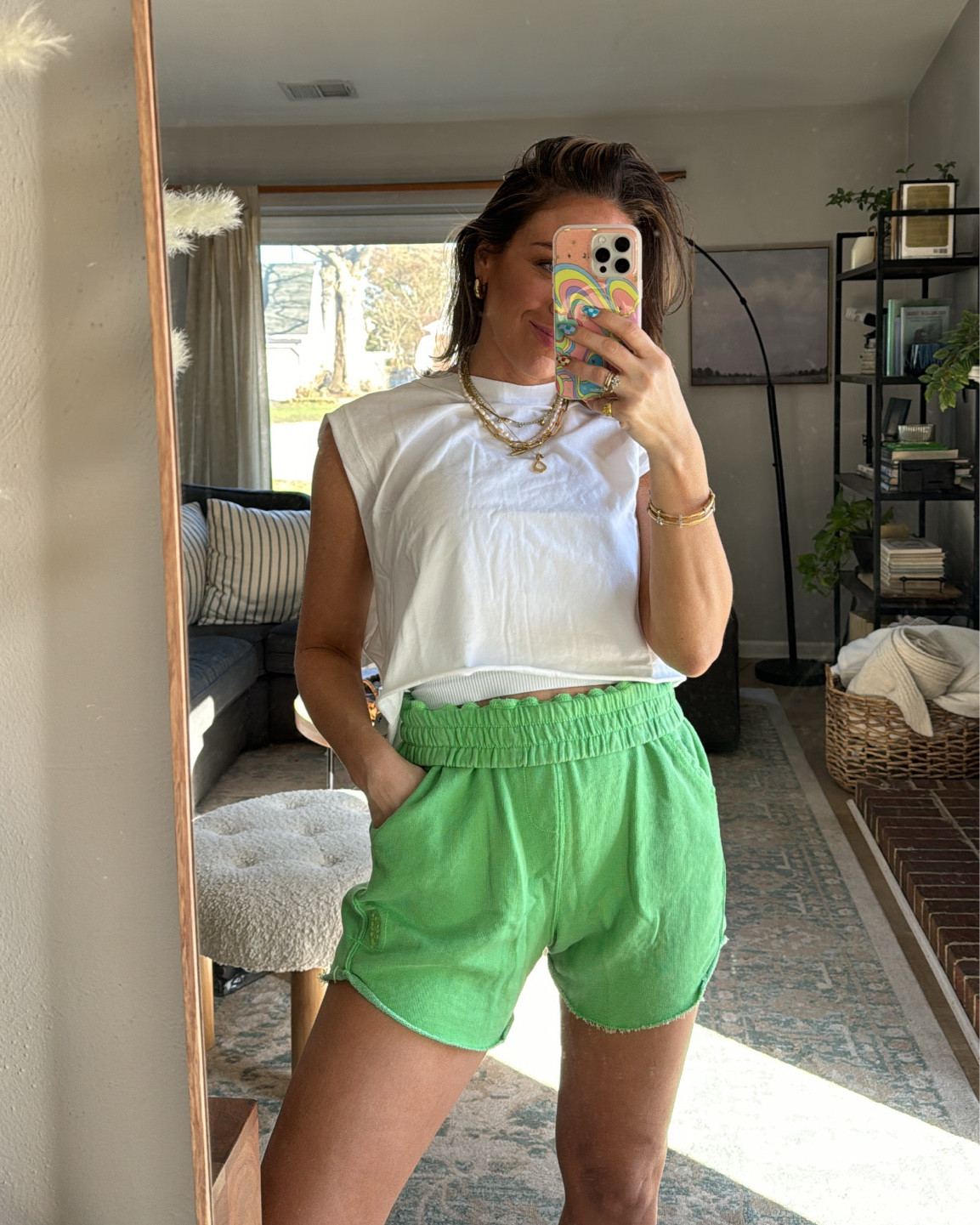 XS top, XS/s sports bra, small shorts DEF needed my usual XS 

#LTKfindsunder50 #LTKfindsunder100 #LTKfitness