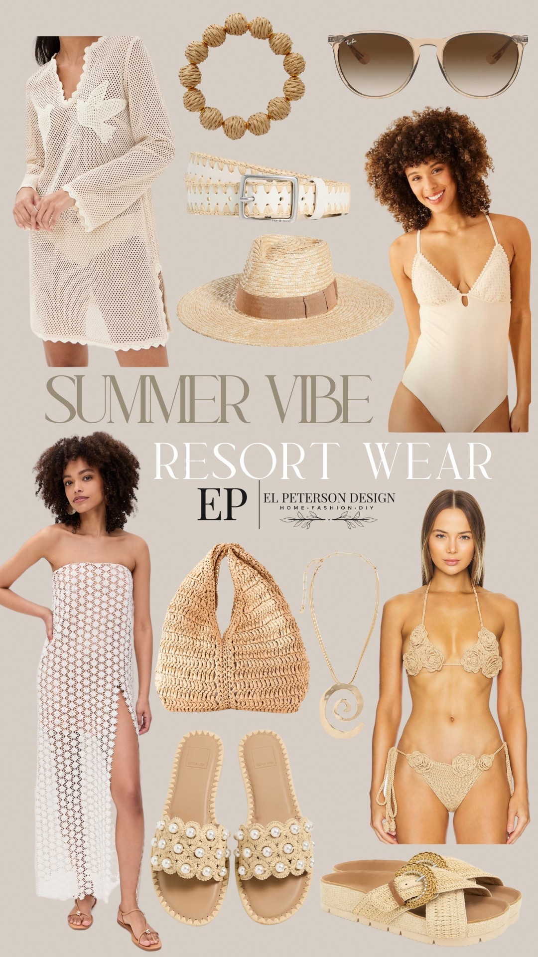 Resort Wear
Swim cover up
Bikini
Hat
Sandals
Necklace
Sunglasses
Bracelet 
Belt
Bag


#LTKStyleTip