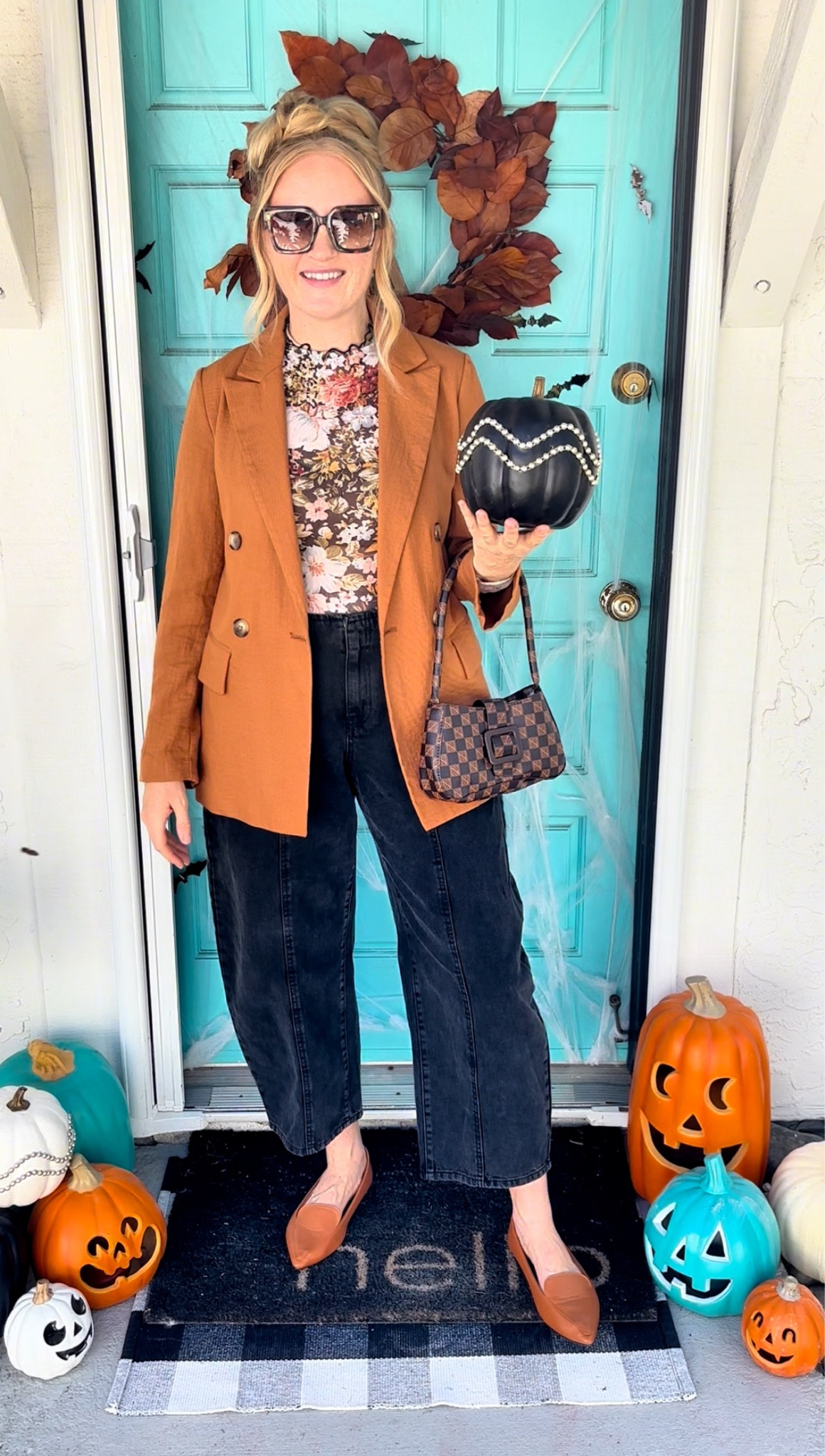 Fall blazer and barrel jeans look today 🍂 Love this little floral mesh top with all the cutest fall colors for layering! 

Wearing L in top, S in blazer, size 10 in jeans at 150 lbs and 5’7” for reference ✨

Fall style, fall style inspo, fall style looks, fall looks, fall outfits, fall fashion, mesh top, lace layering top, floral top, blazer look, target blazers, barrel jeans, affordable jeans, rust color, target fall finds, Amazon fall finds, work look, work outfit, fall work outfit

#LTKSeasonal #LTKFindsUnder50 #LTKWorkwear