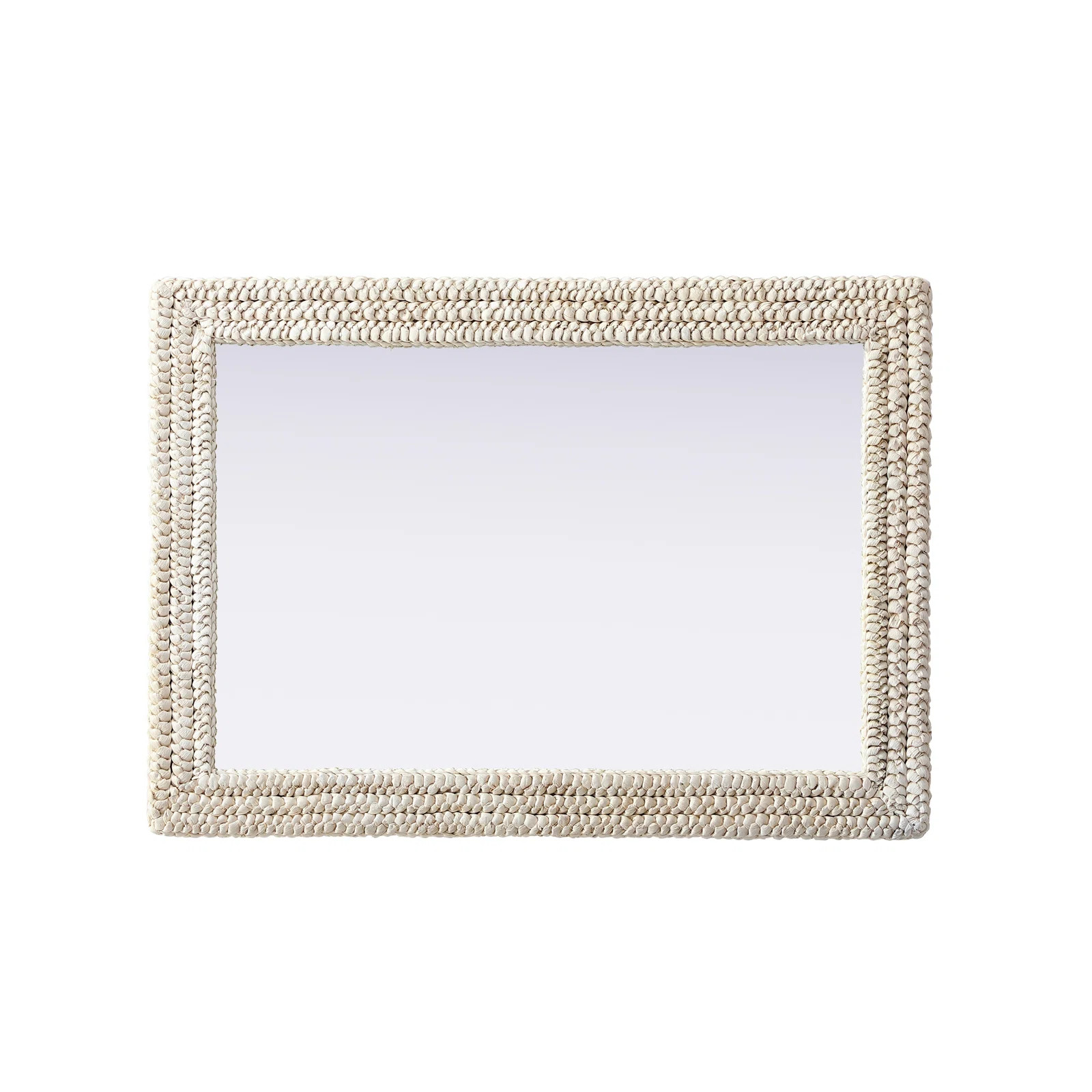 Dennard Cornhusk Mirror in Linen White | Wayfair North America