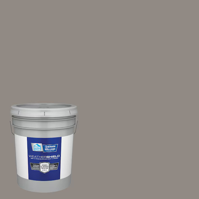 HGTV HOME by Sherwin-Williams  Weathershield Flat Dovetail Hgsw3473 Latex Exterior Paint + Prime... | Lowe's