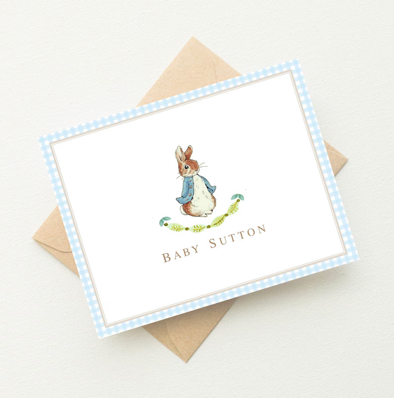 Peter Rabbit Baby Shower Thank You Cards  Peter Rabbit | Etsy | Etsy (US)