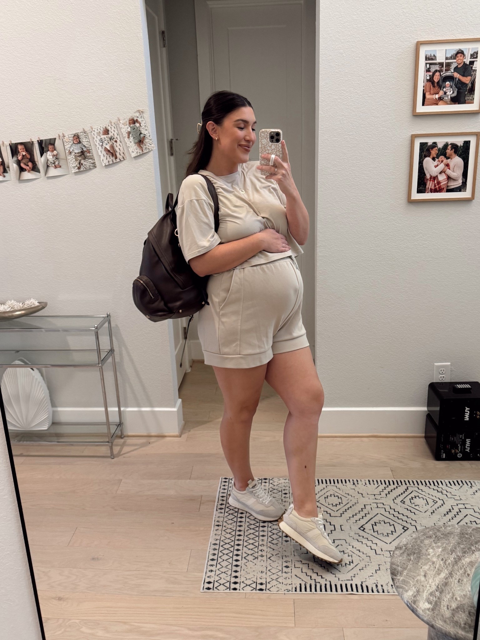 These stretchy shorts from Amazon are part of a set that I’ve been loving in this 3rd trimester! (I wore them so much not pregnant too!)

Top is ofcourse bumpsuit and nothing beats these basic tees when you’re pregnant! Butter soft and come in a bunch of colors

#LTKBump #LTKootd #LTKmomlife