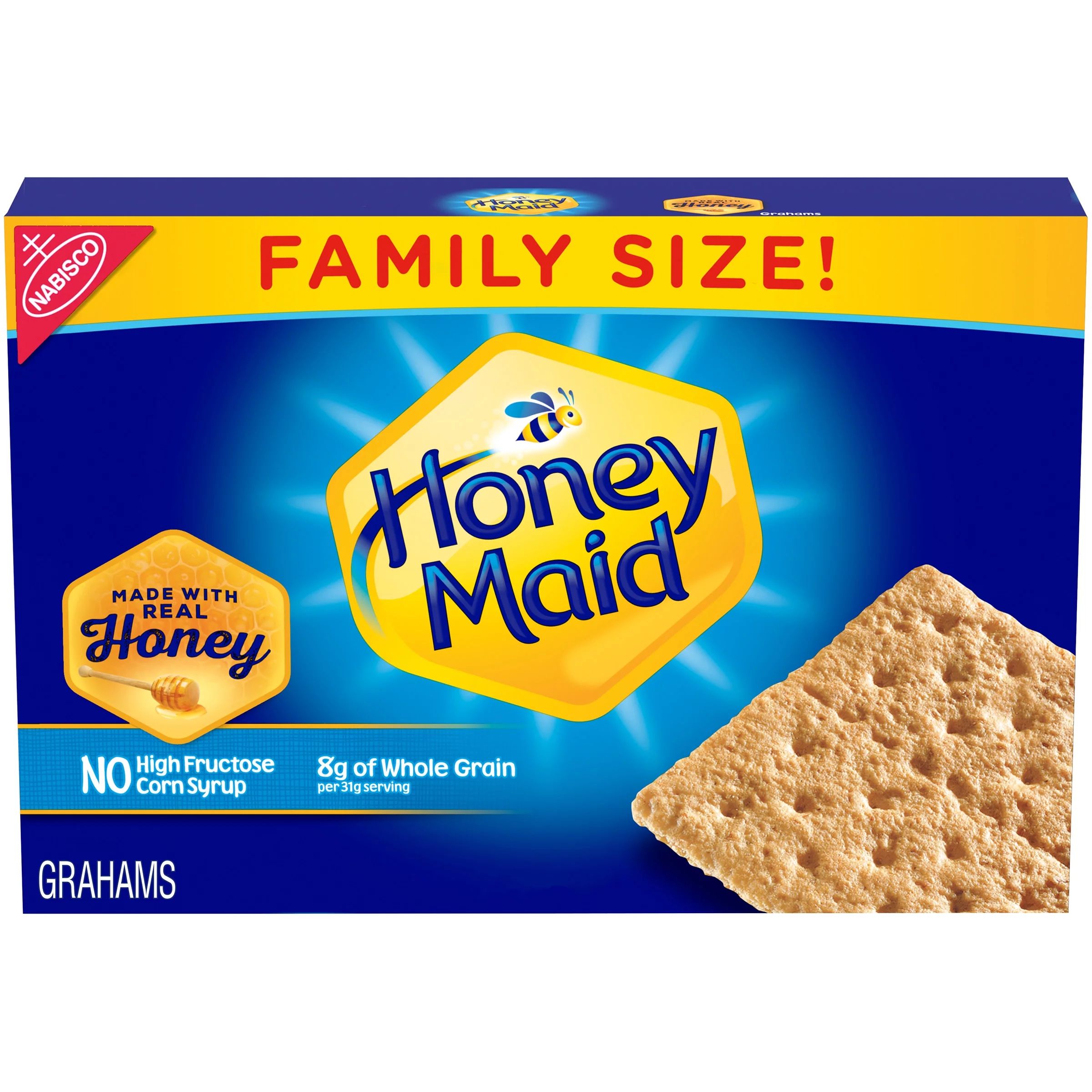 Honey Maid Honey Graham Crackers, Family Size, 25.6 Oz Box | Walmart (US)