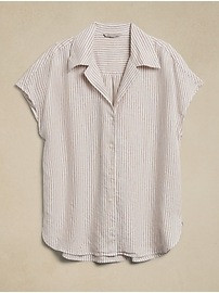 Clara Linen Short-Sleeve Shirt | Banana Republic (US)