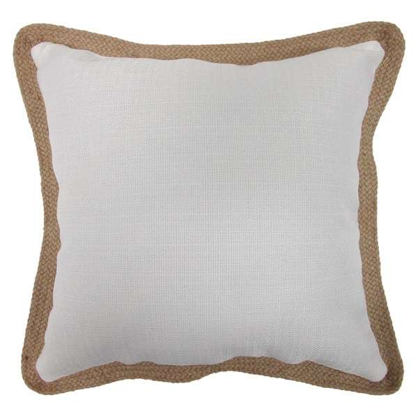 2-Pack White Jute Trim Outdoor Throw Pillow, 18"








	
		
		
			
				3.7
			
			
				(
				3
... | At Home