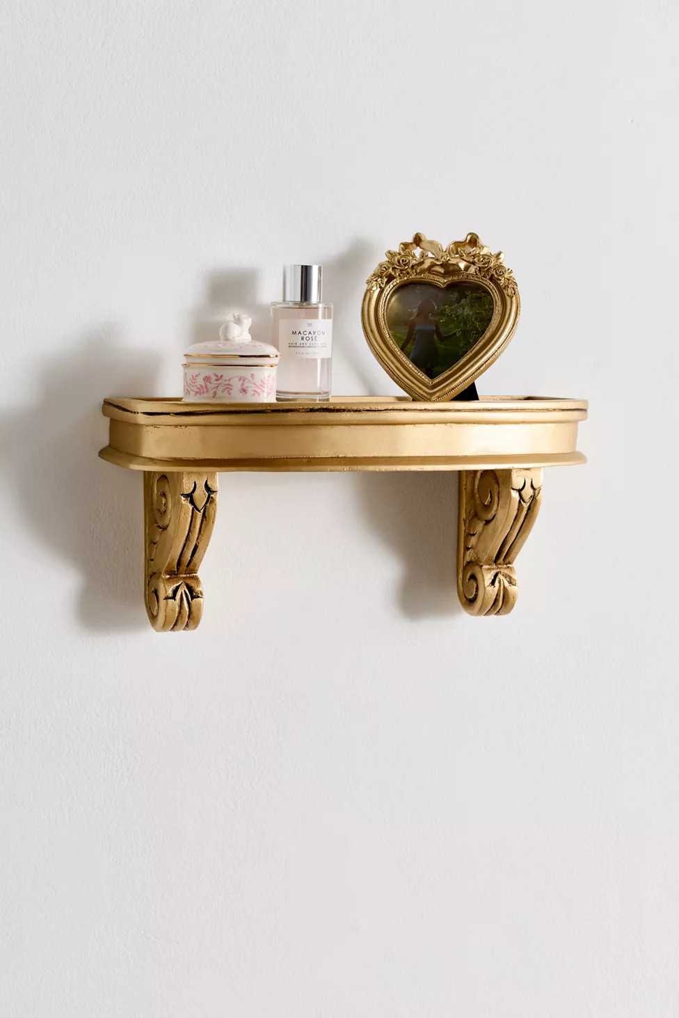 Corinne Carved Mango Wood Wall Shelf | Urban Outfitters (US and RoW)