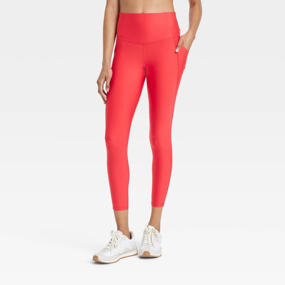 Women's Effortless Support High-Rise Pocketed 7/8 Leggings - All In Motion™ | Target