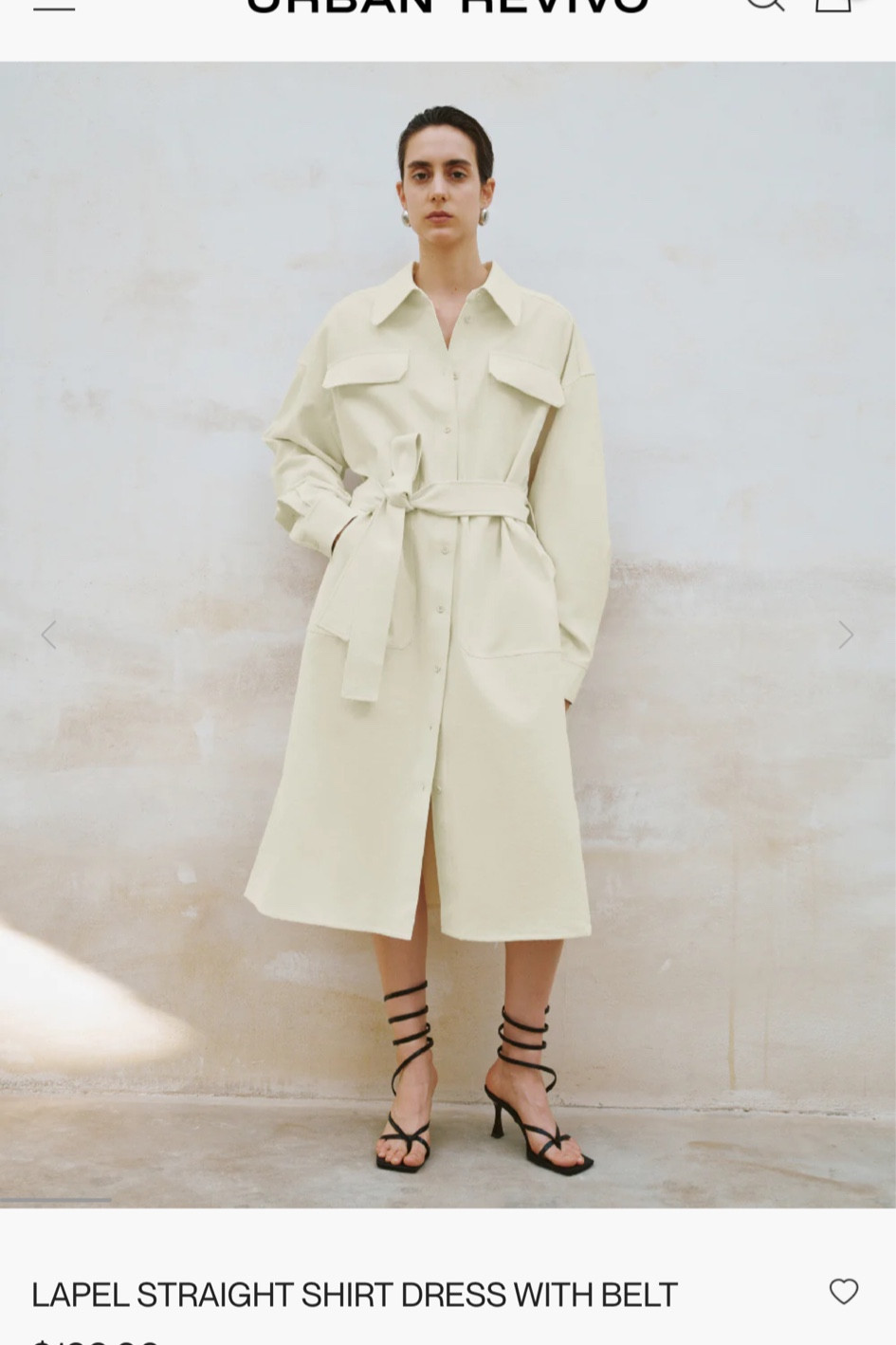 Urban Revivo Belted Shirt Dress 

#LTKstyletip