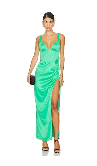 Elodie Maxi Dress in Green | Revolve Clothing (Global)