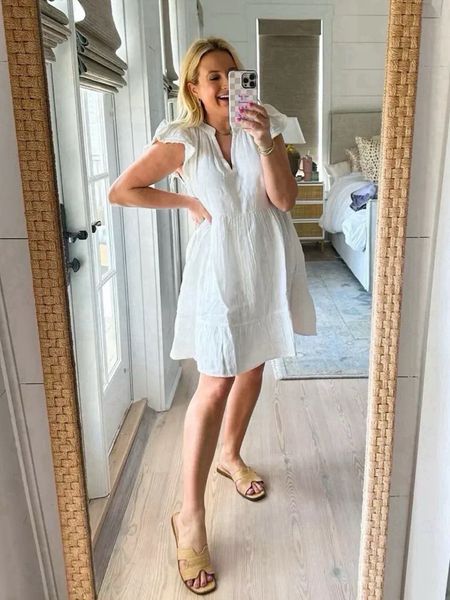 A must have white dress! Wearing size small. Code FANCY10 for 10% off 

#LTKSeasonal #LTKfindsunder100 #LTKstyletip