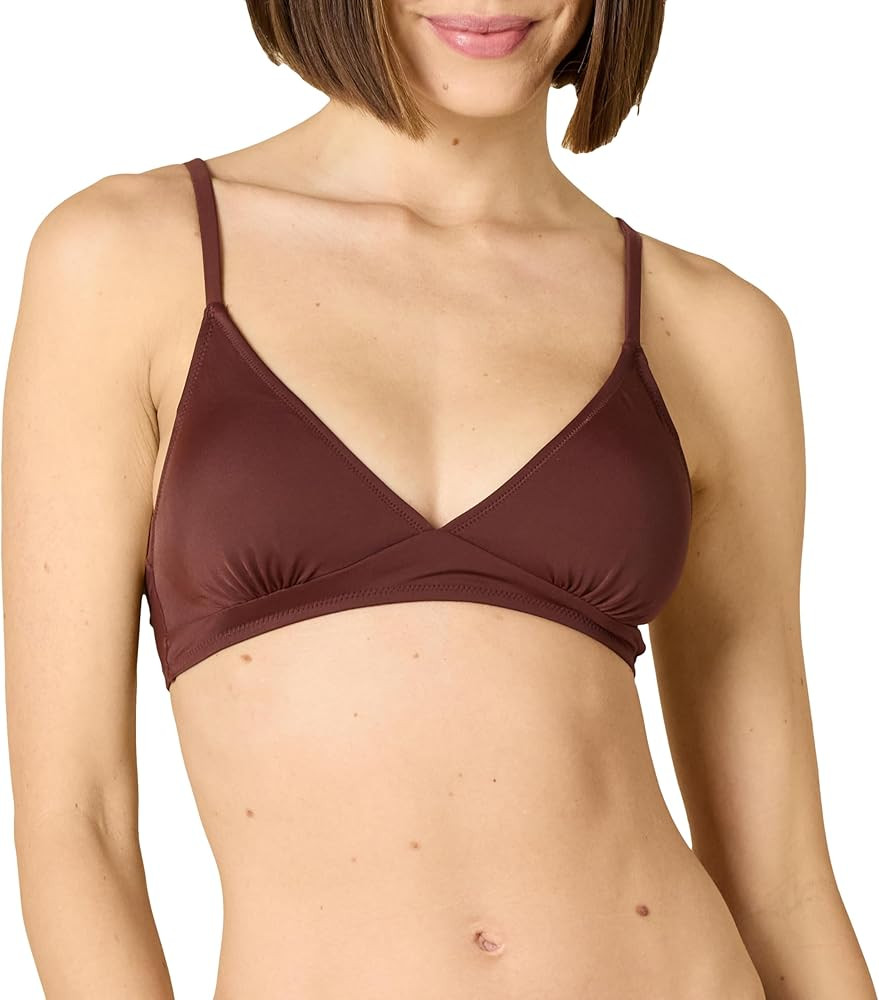 Amazon Essentials Women's Light-Support Triangle Bikini Swimsuit Top with Adjustable Straps | Amazon (US)