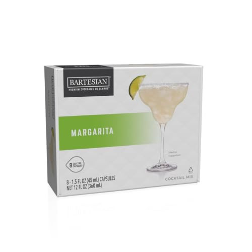 Bartesian Margarita Cocktail Mixer Capsules for Cocktail Machine – Home Bar Mixology Cocktails Mix Pod Capsule Set To Use With the Bartesian Cocktail Drink Maker Machine – Pack of 8 | Amazon (US)