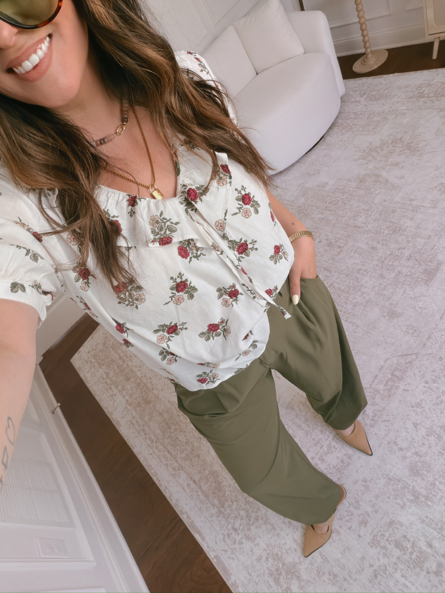 wearing a large in the top and bottoms 

 #LTKgrwm #LTKootd #LTKMidsize